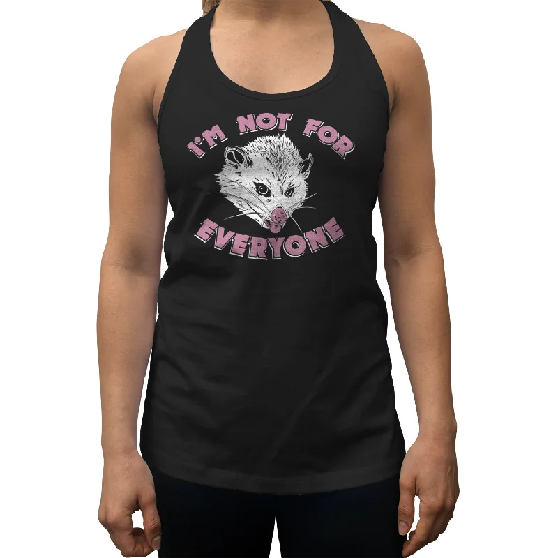 Women's I'm Not For Everyone Opossum Racerback Tank Top