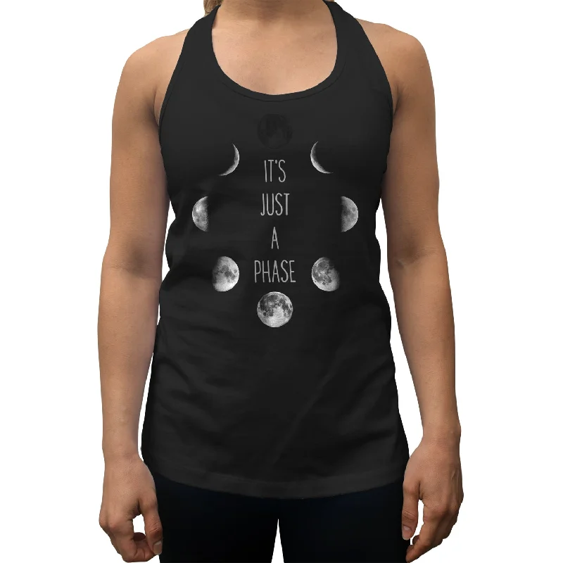 Women's It's Just a Phase Moon Racerback Tank Top