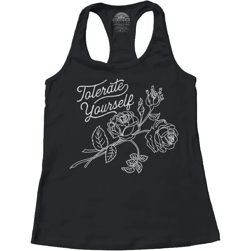 Women's Tolerate Yourself Racerback Tank Top