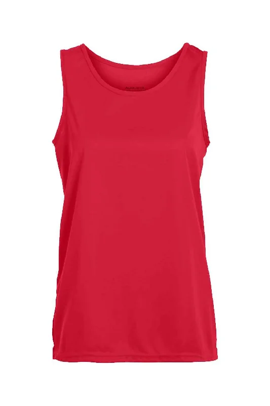 Augusta Sportswear Womens Training Moisture Wicking Tank Top - Red