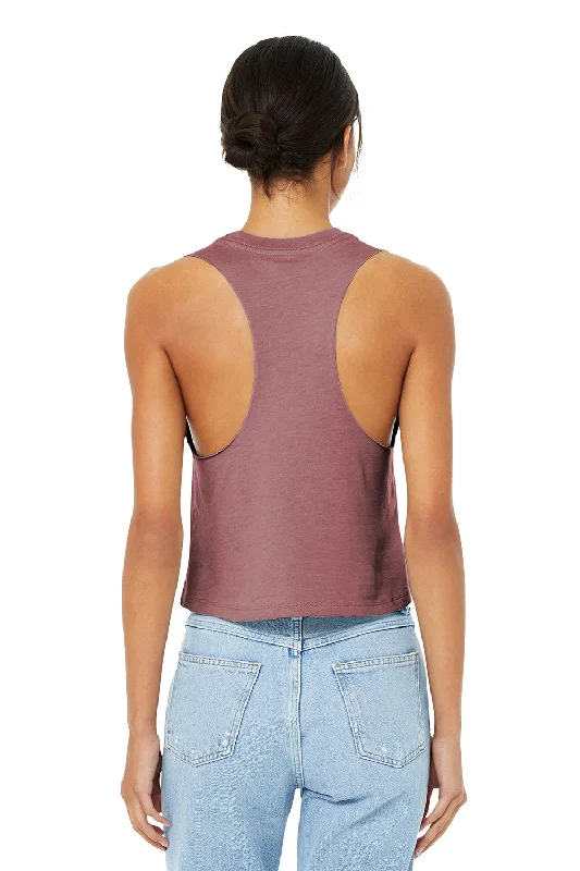 Bella + Canvas Womens Cropped Tank Top - Heather Mauve