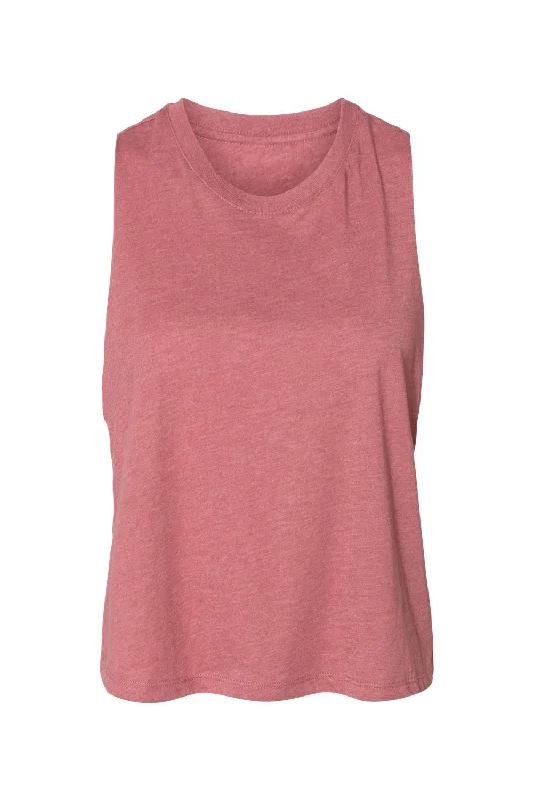 Bella + Canvas Womens Cropped Tank Top - Heather Mauve