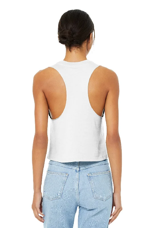 Bella + Canvas Womens Cropped Tank Top - Solid White