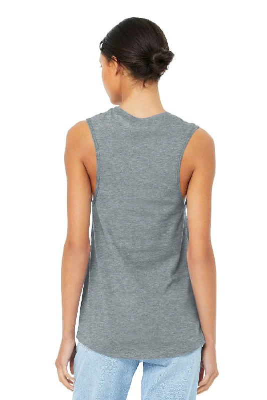 Bella + Canvas Womens Jersey Muscle Tank Top - Heather Grey