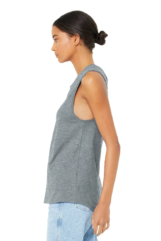 Bella + Canvas Womens Jersey Muscle Tank Top - Heather Grey