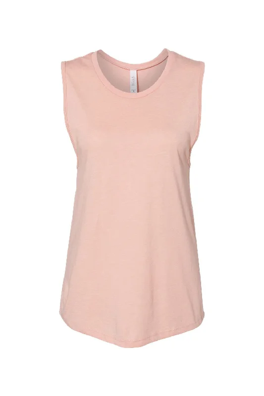 Bella + Canvas Womens Jersey Muscle Tank Top - Heather Peach