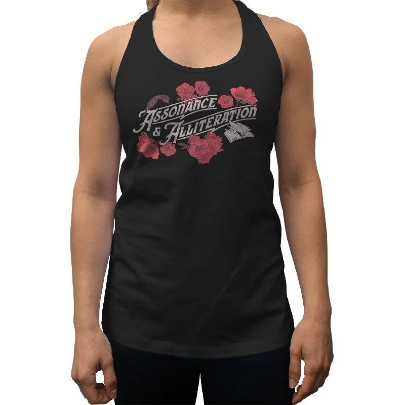 Women's Assonance and Alliteration Racerback Tank Top