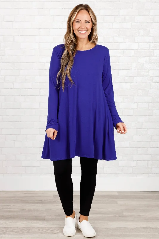 As Long As You're Here Tunic, Bright Blue