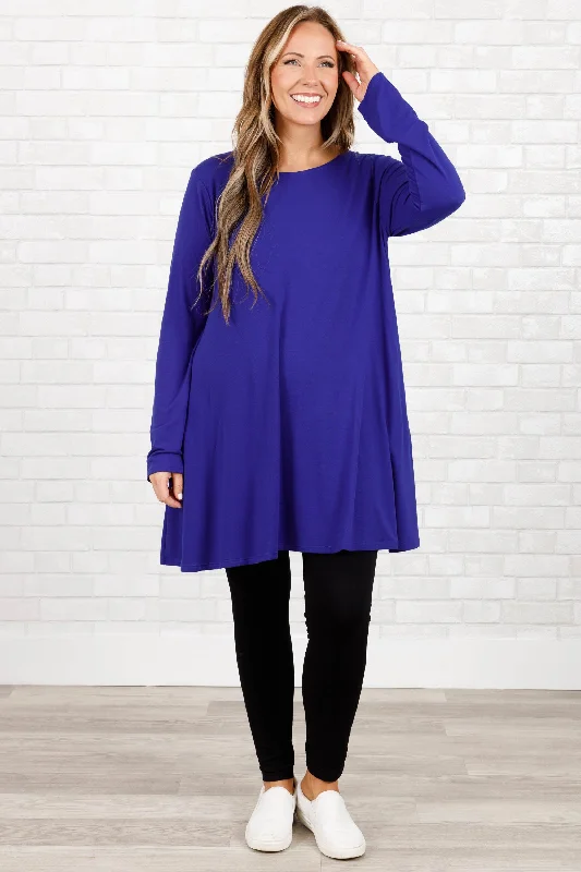 As Long As You're Here Tunic, Bright Blue