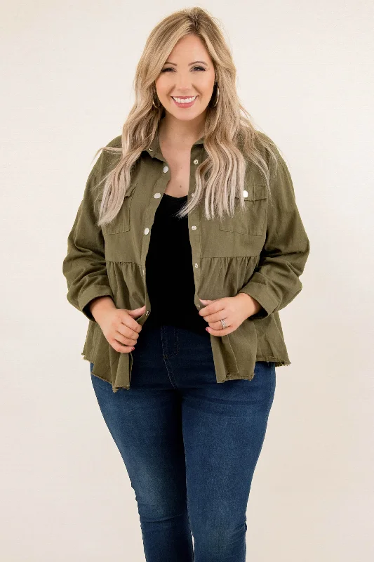 Cozier Now Jacket, Olive