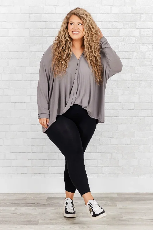 Easy Sunday Top, Gray