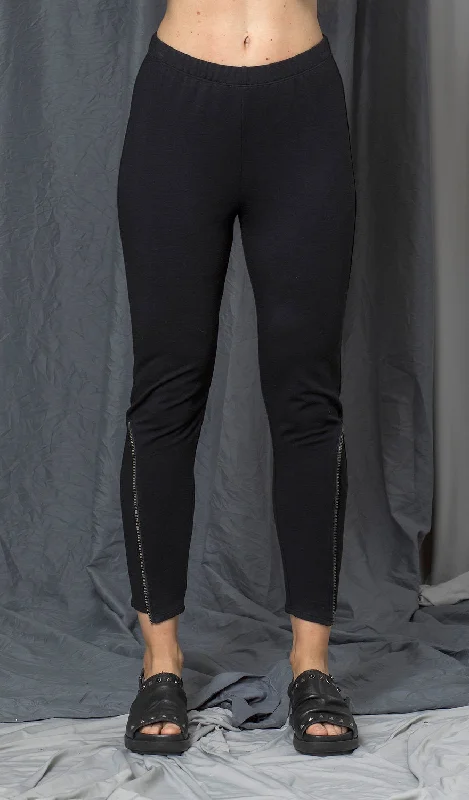 Magnolia Black Zipper Legging