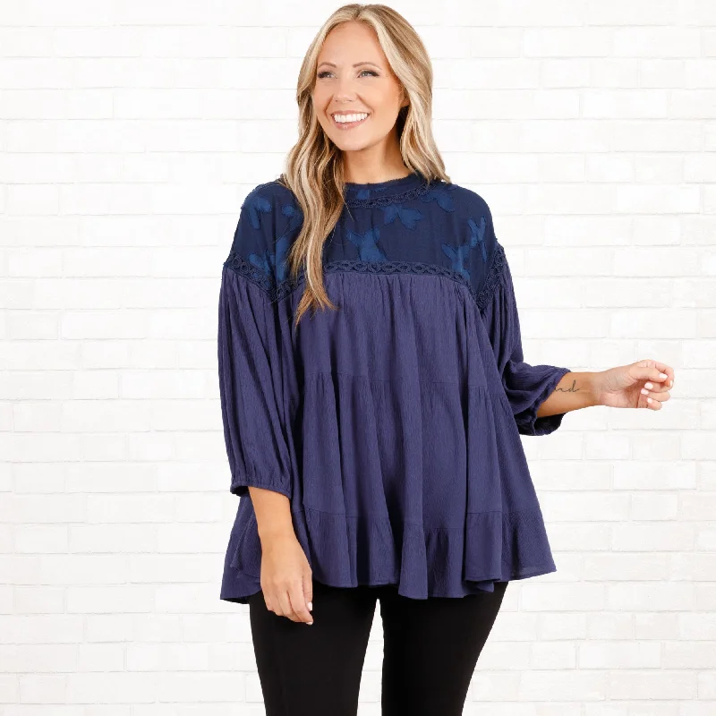 Pretty Soul Top, Navy