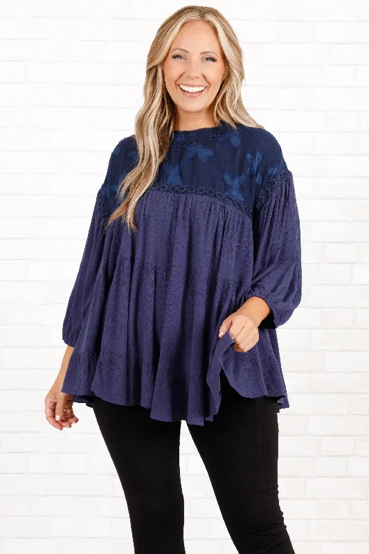 Pretty Soul Top, Navy