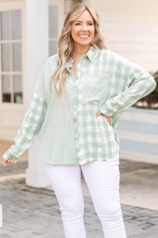 Spring Garden Top, Sage