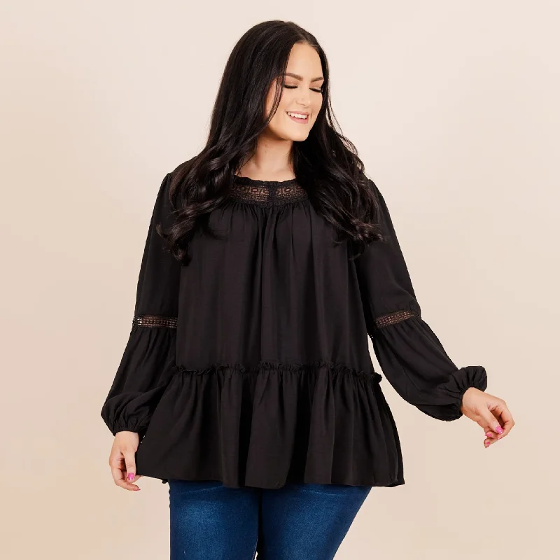 Words Of Affirmation Top, Black