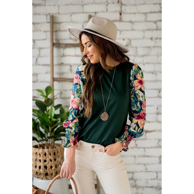 Floral Long Sleeve Blouse