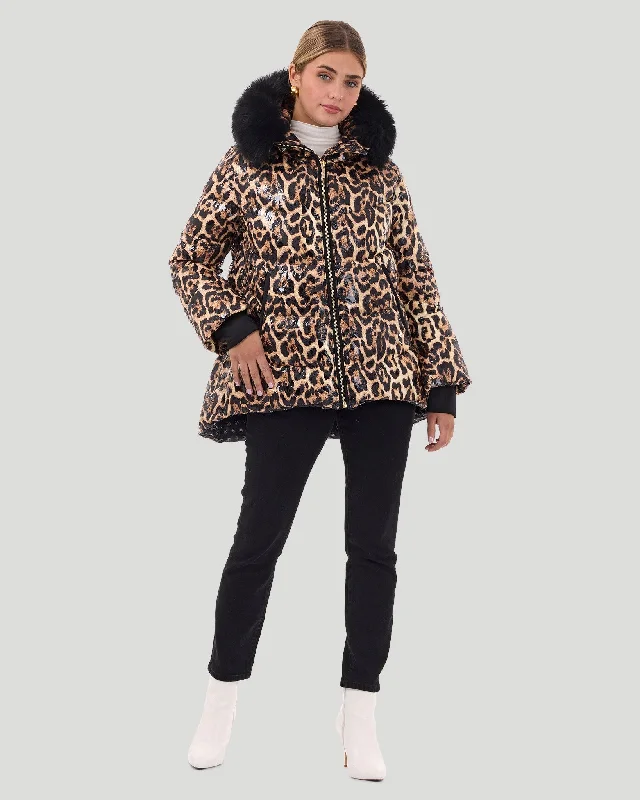 Après-Ski Jacket with Detachable Toscana Shearling Lamb Hood Trim