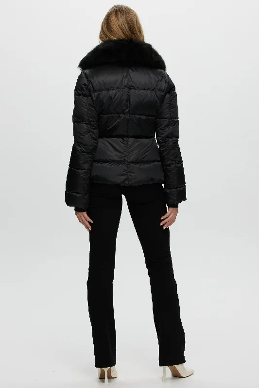 Après-Ski Jacket with Detachable Toscana Shearling Lamb Collar