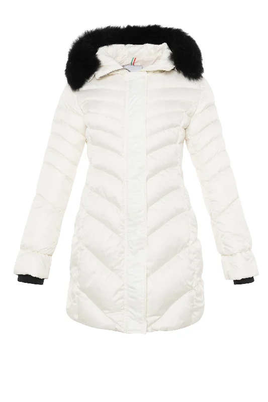 Après-Ski Jacket with Detachable Toscana Shearling Lamb Hood Trim