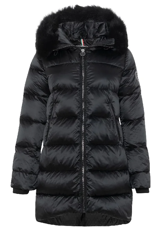 Après-Ski Jacket with Detachable Toscana Shearling Lamb Hood Trim