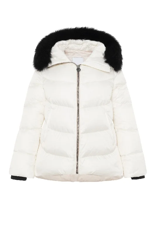 Après-Ski Jacket with Detachable Toscana Shearling Lamb Hood Trim