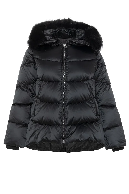 Après-Ski Jacket with Detachable Toscana Shearling Lamb Hood Trim