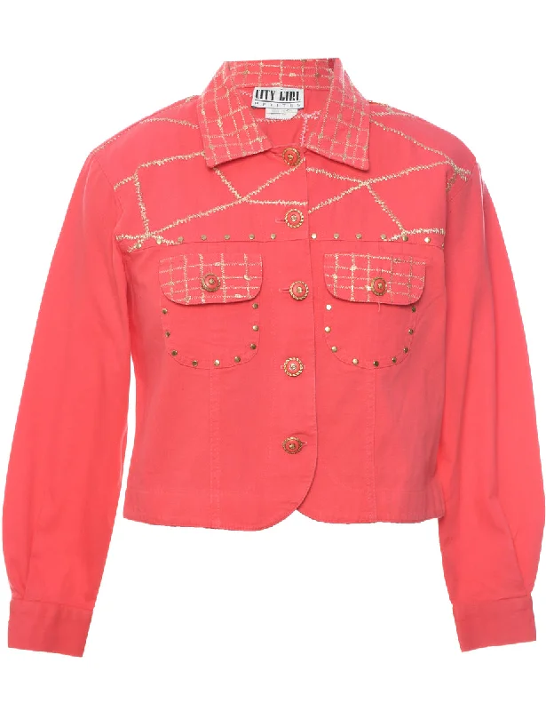 Salmon Pink Jacket - M