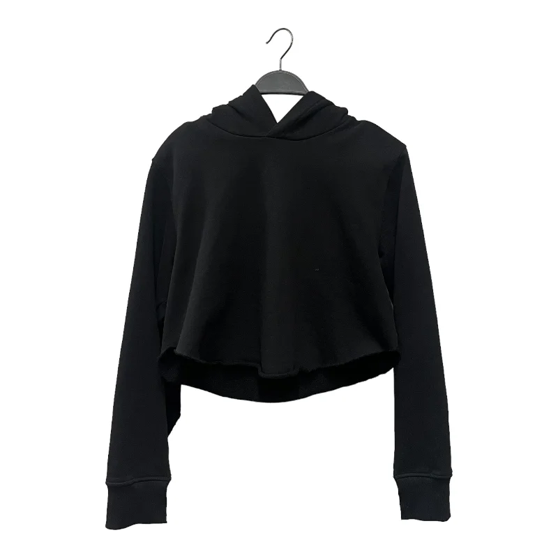 Maison Margiela/Hoodie/S/Cotton/BLK/RIPPED CROP