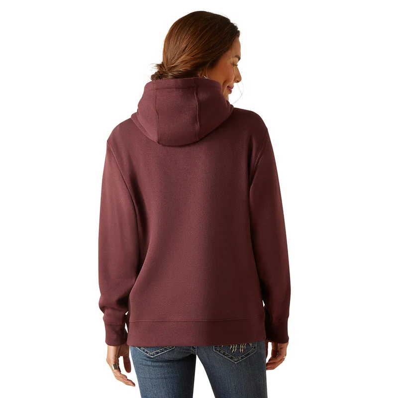 'Ariat' Women's Stories Hoodie - Clove Brown