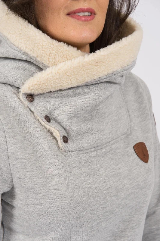 Cora Light Heather Grey Hoodie