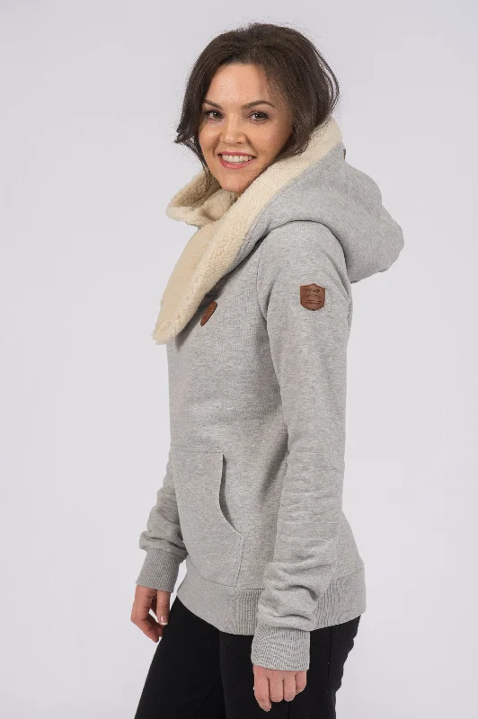 Cora Light Heather Grey Hoodie