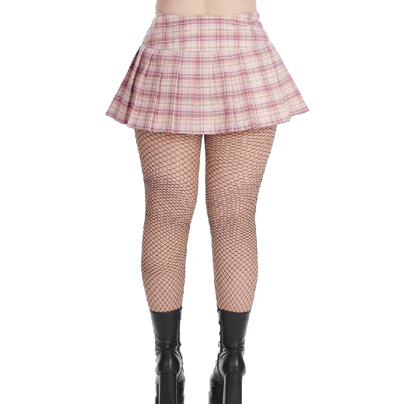 Darkdoll Mini Skirt [Pink/White]