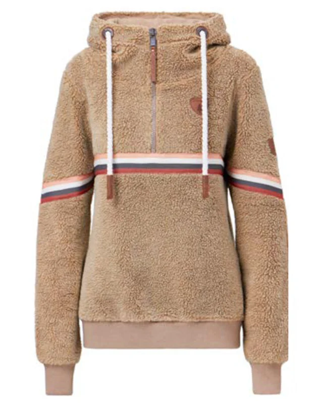 Eva Milk Coffee Half-Zip Hoodie