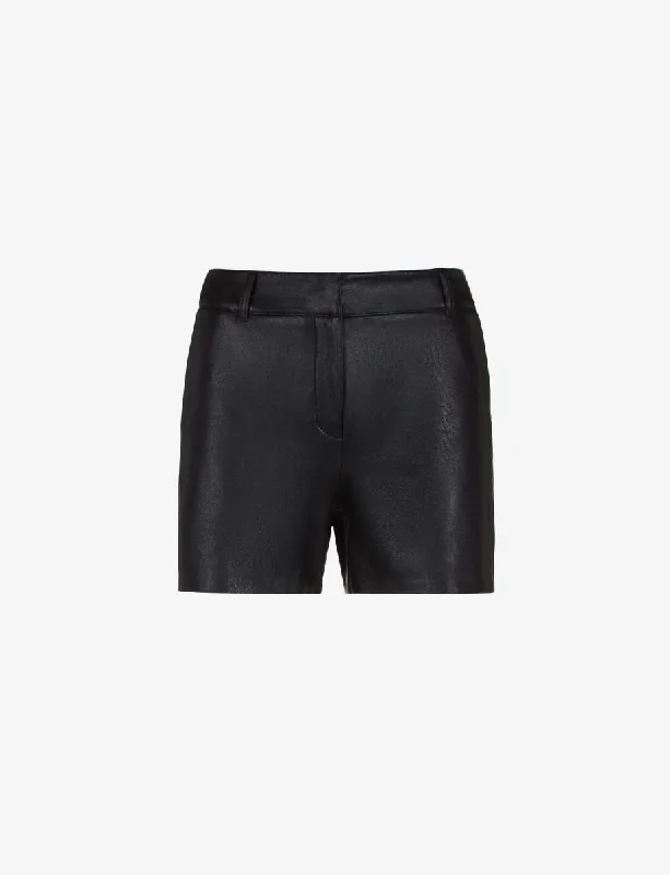 Commando Faux Leather Tailored Short in Black