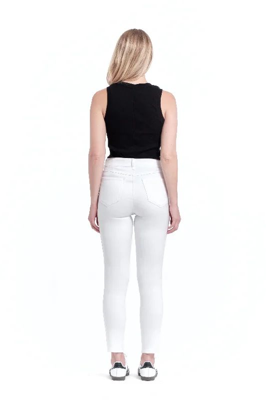 Gia Butter Ankle Skinny in White