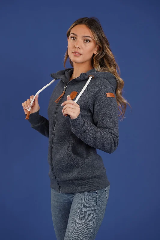 Hera Navy Zip Hoodie