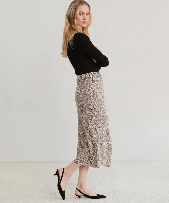 Leopard Slip Skirt