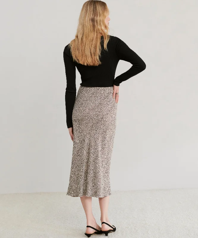 Leopard Slip Skirt