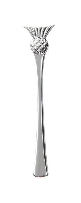 Modern Thistle Pewter Kilt Pin - Polished