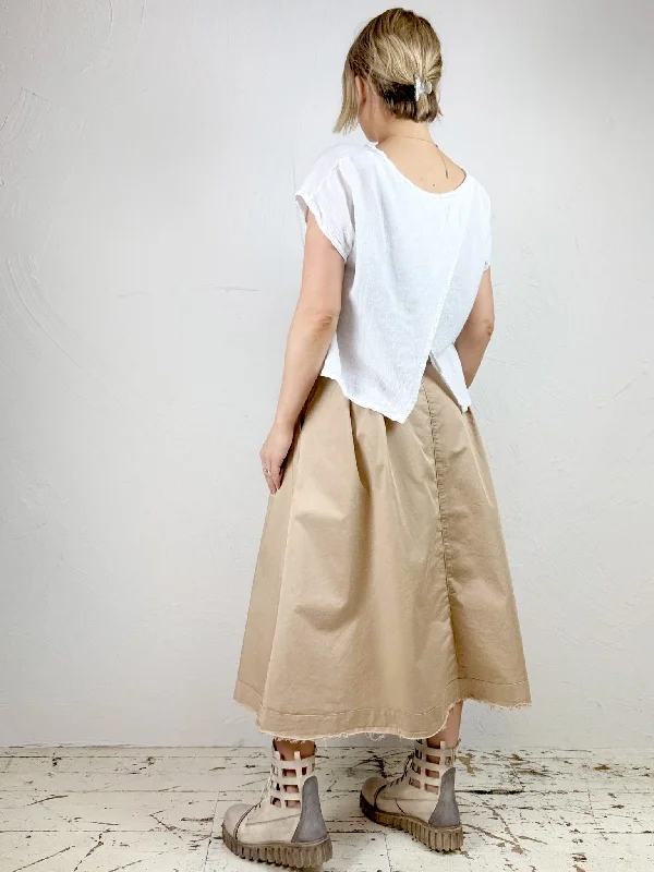 'Mona Cafrin' Skirt in Sesame