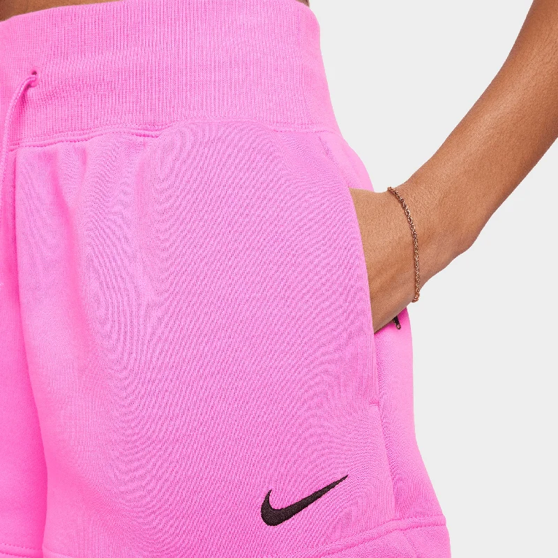 Nike Sportswear Phoenix Fleece High Rise Shorts Playful Pink / Black