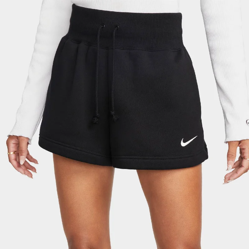 Nike Sportswear Women's High-Waisted Phoenix Fleece Shorts Black / Sail