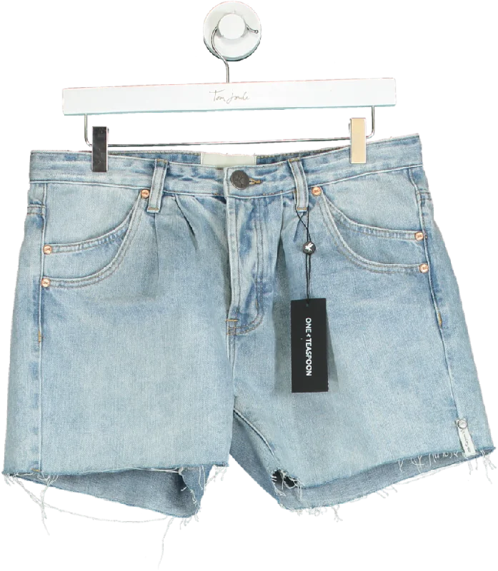 One Teaspoon Blue Denim Shorts UK W27