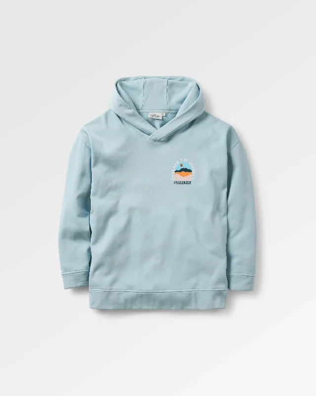 Outlook Recycled Cotton Hoodie - Blue Fog