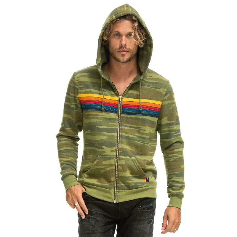 Aviator Nation 5 Stripe Hoodie Camo