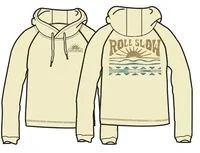 Rolling Slow Recycled Cotton Hoodie - Pale Yellow