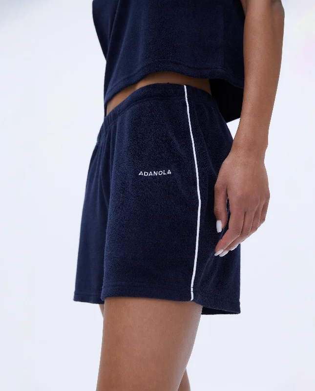 Terry Contrast Short - Navy Blue