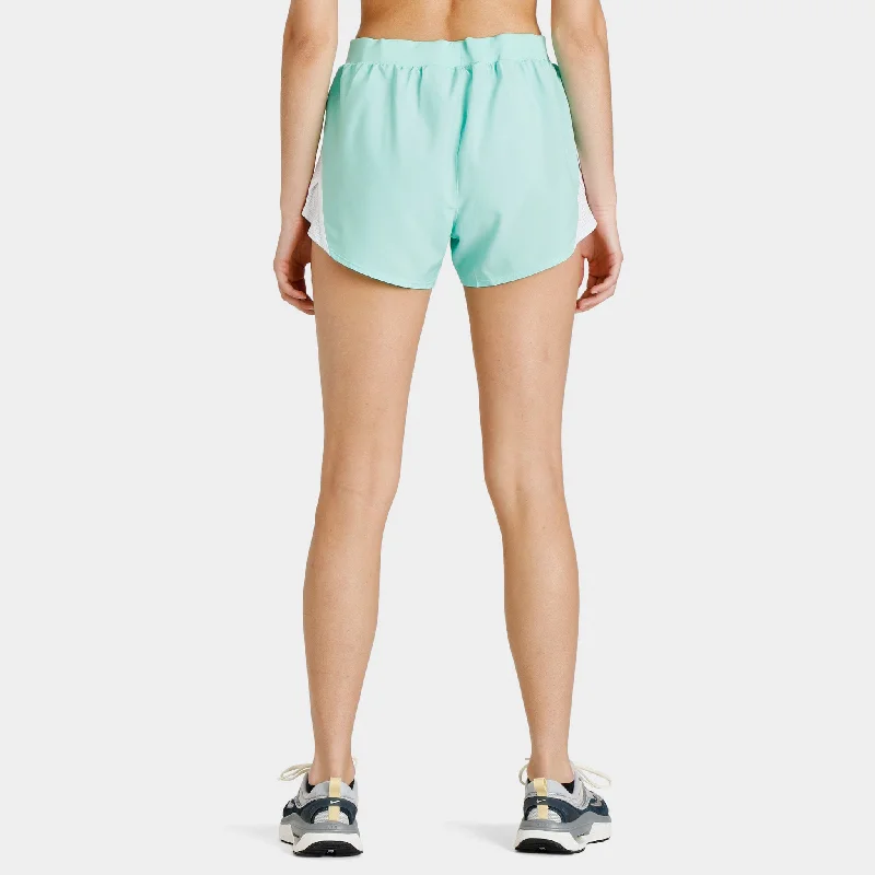 Under Armour Women's Fly-By 2.0 Shorts Green Breeze / White - Reflective